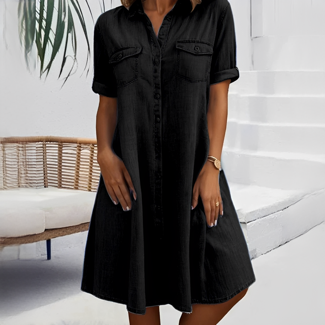 Naomi - Lässiges Hemdkleid