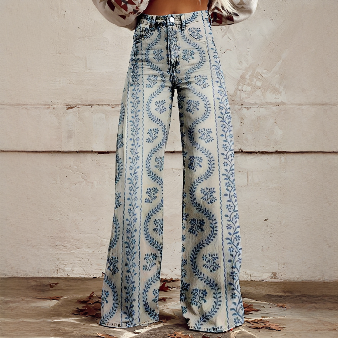 Shannon - Stilvolle Weitbeinige Hose