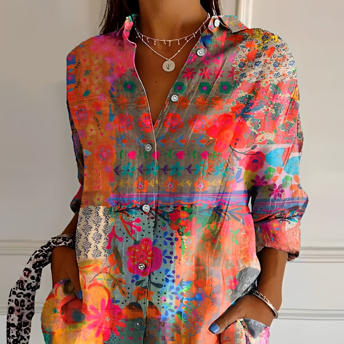 Anna - Stilvolle Bluse mit Print