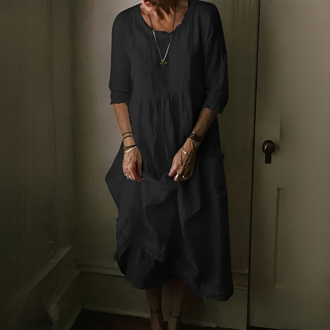 Aimee - Bequemes Plissiertes Kleid