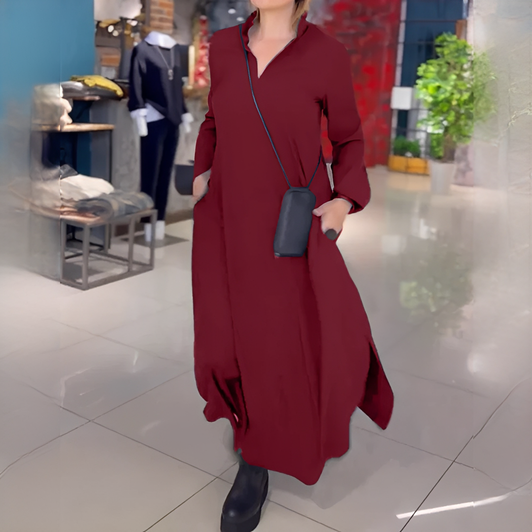 Cassie - Lässiges Langarmkleid