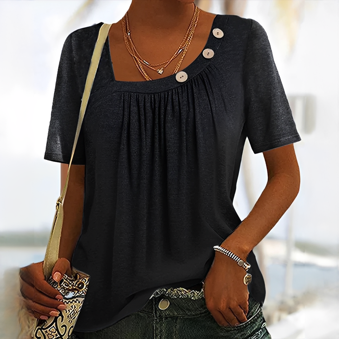 Joanne - Stilvolle Bluse mit Knöpfen