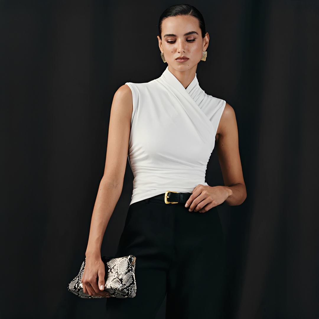 Mireya - Elegantes Kreuzhals-Top