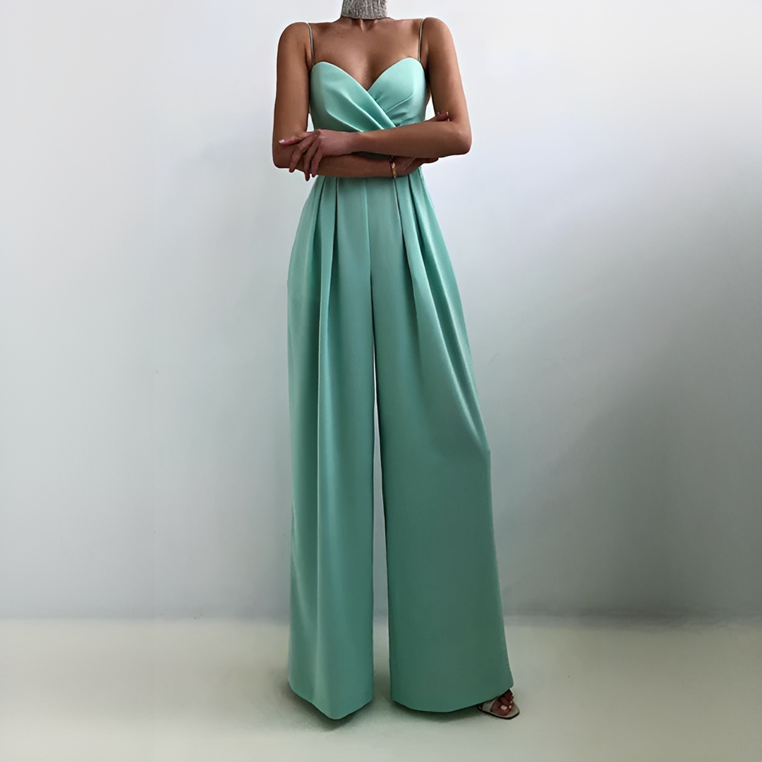 Glysha - Stilvoller Damenoverall mit weitem Bein