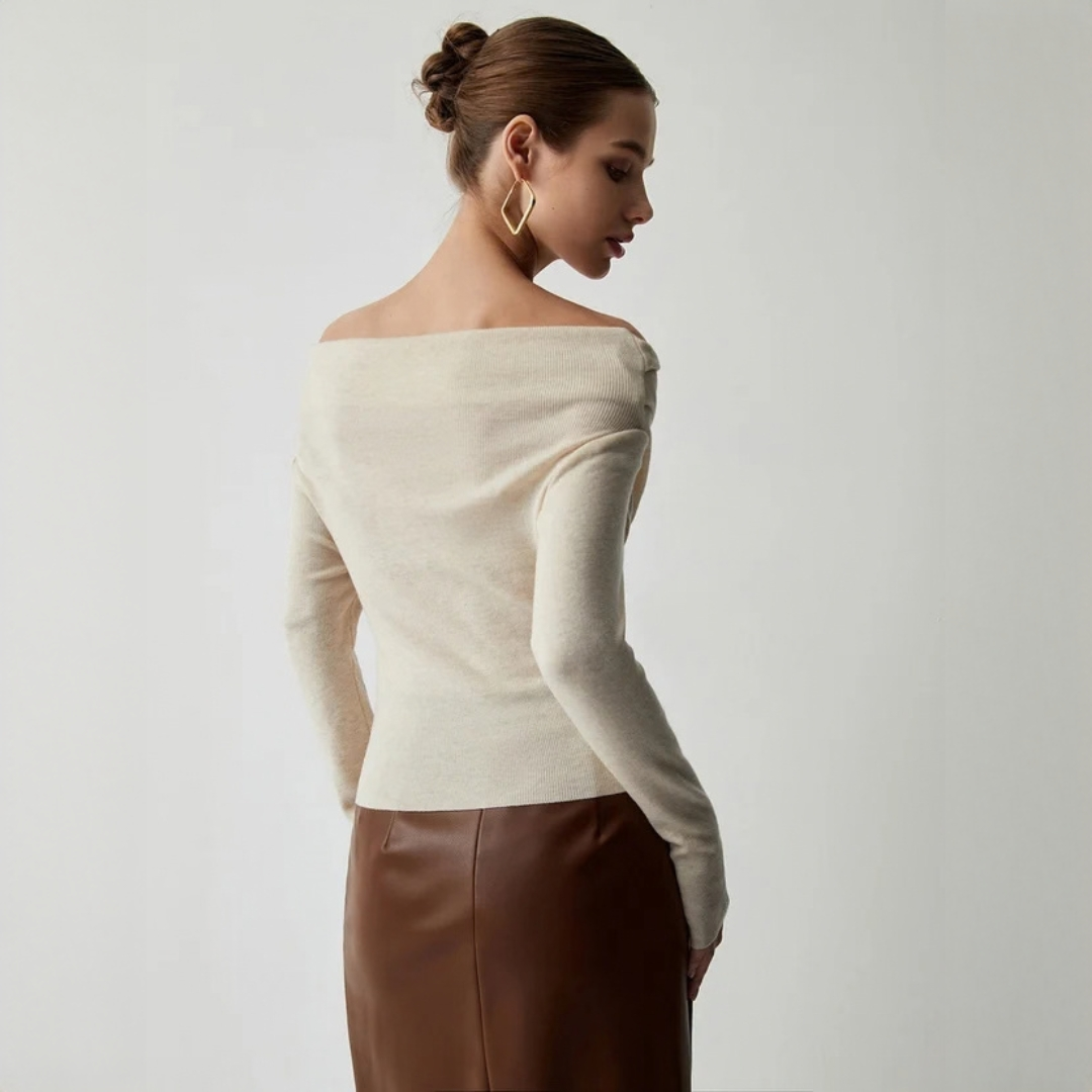 Yasmin - Stilvolles, schulterfreies Oberteil