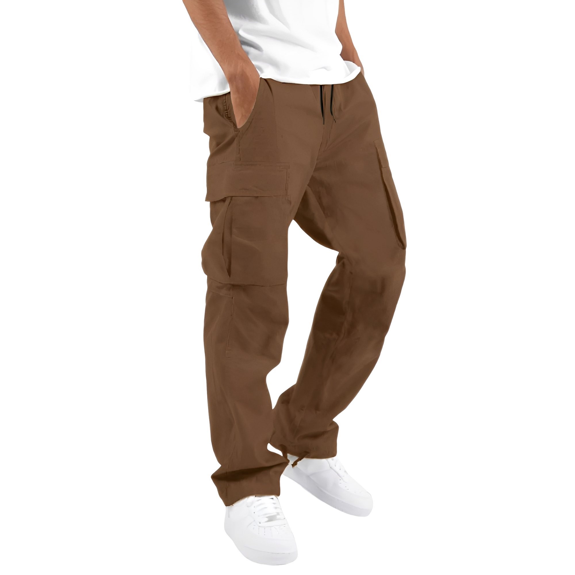 Cooper - Locker geschnittene Herren-Cargohose mit Kordelzug