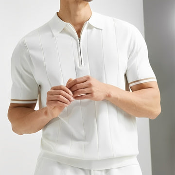 Josh - Elegantes gestreiftes Poloshirt für Herren