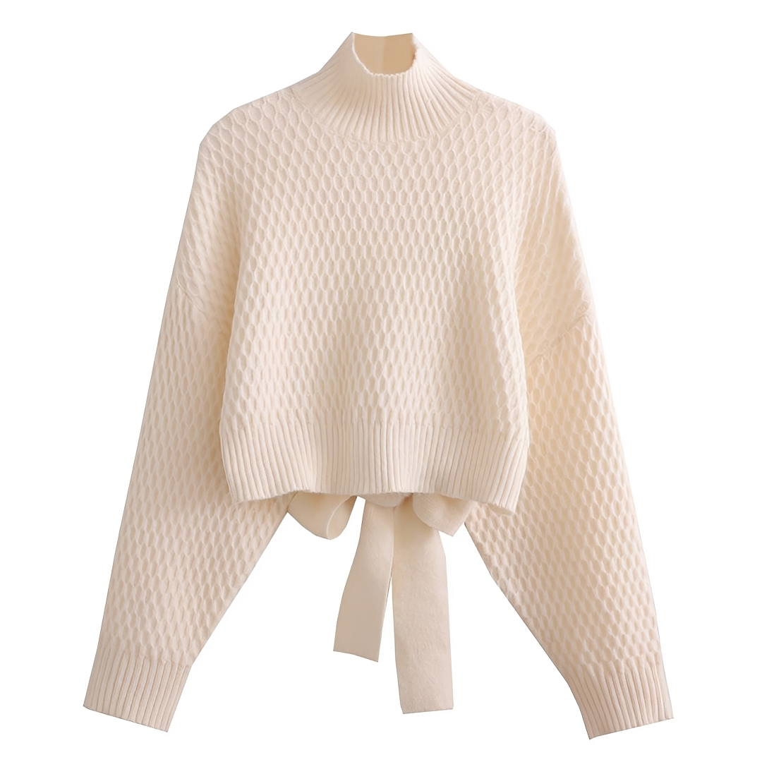 Adelyn - Modischer Pullover mit Bindeband