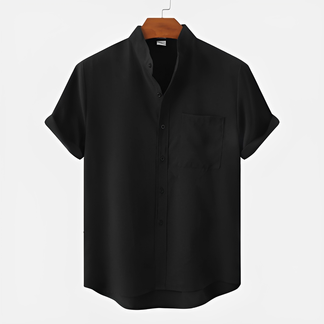 Hayden - Einfaches Button-Up-Polohemd