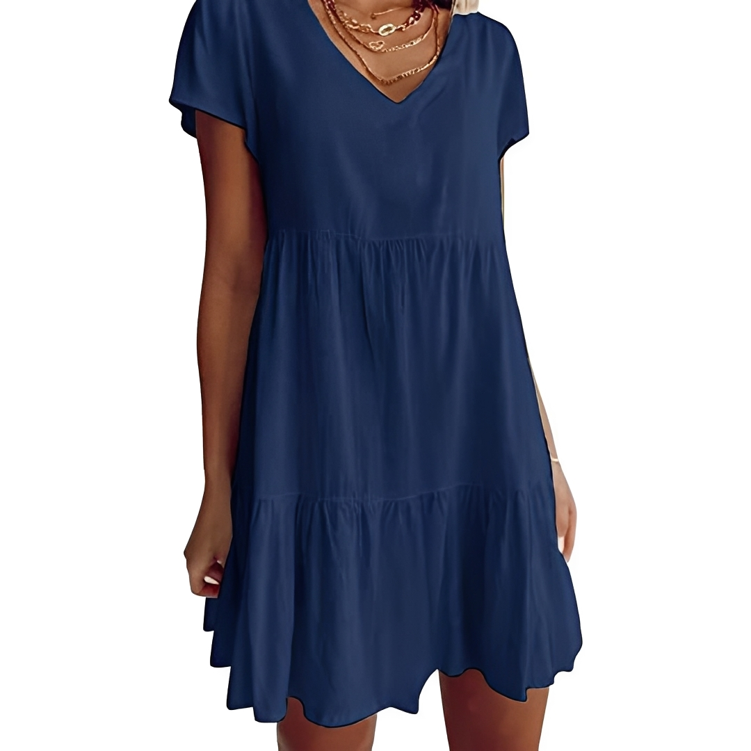 Judith - Lässiges Weites Mini-Kleid