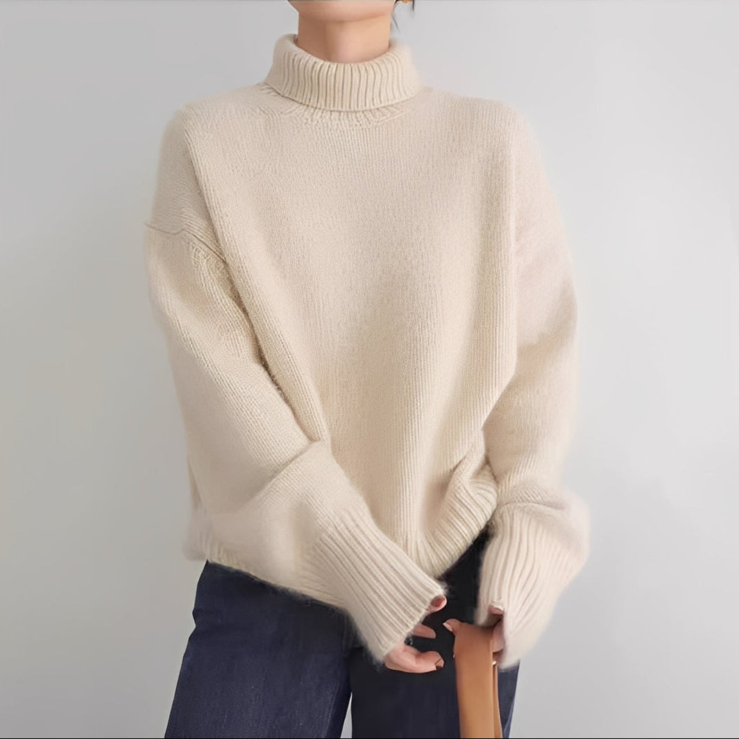 Clementine - Bequemer Damenpullover mit Rollkragen