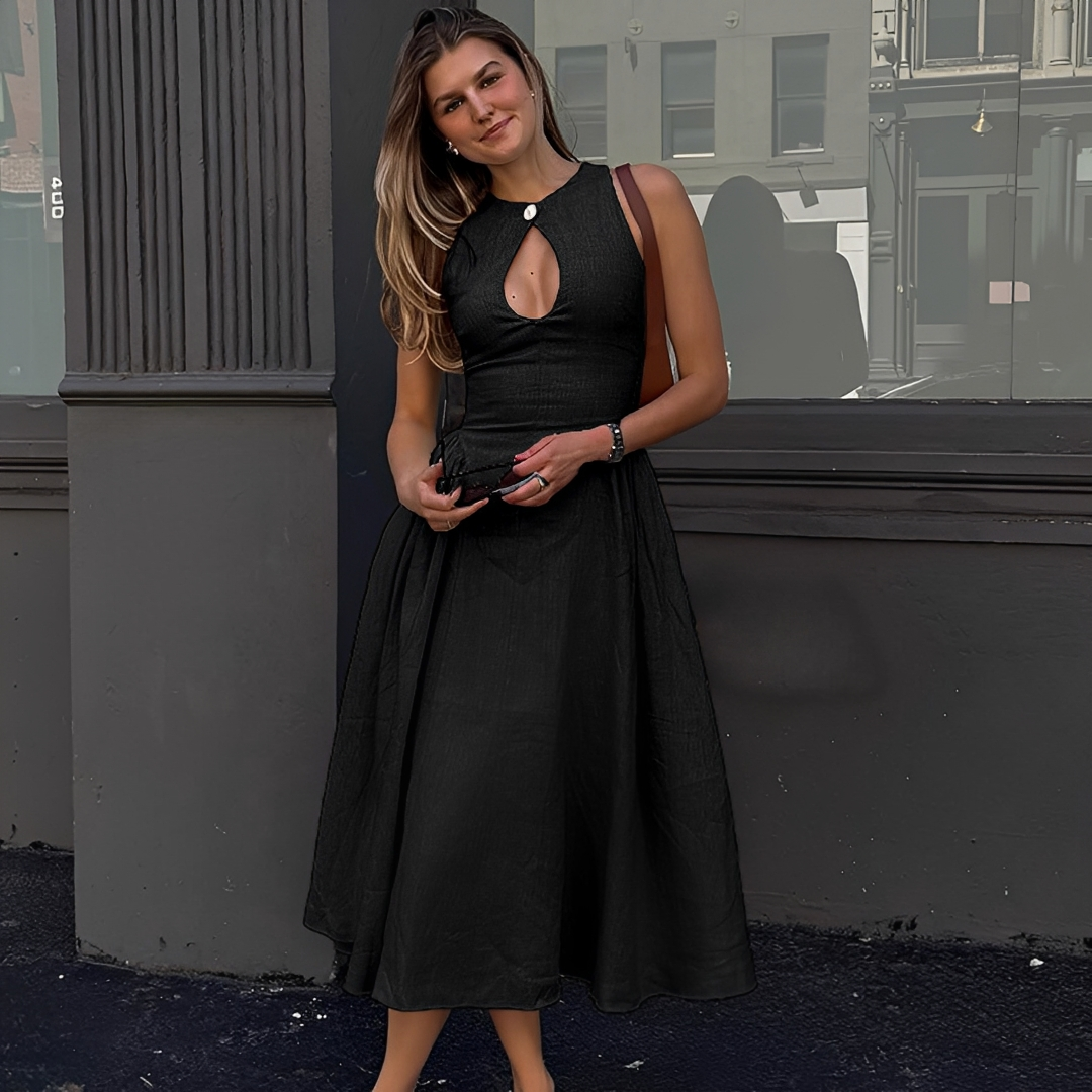 Chelou - Plissiertes Maxikleid