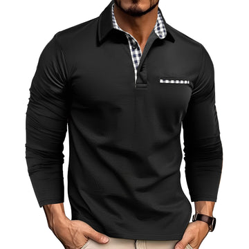Charel - Komfortables Langarm-Poloshirt für Herren