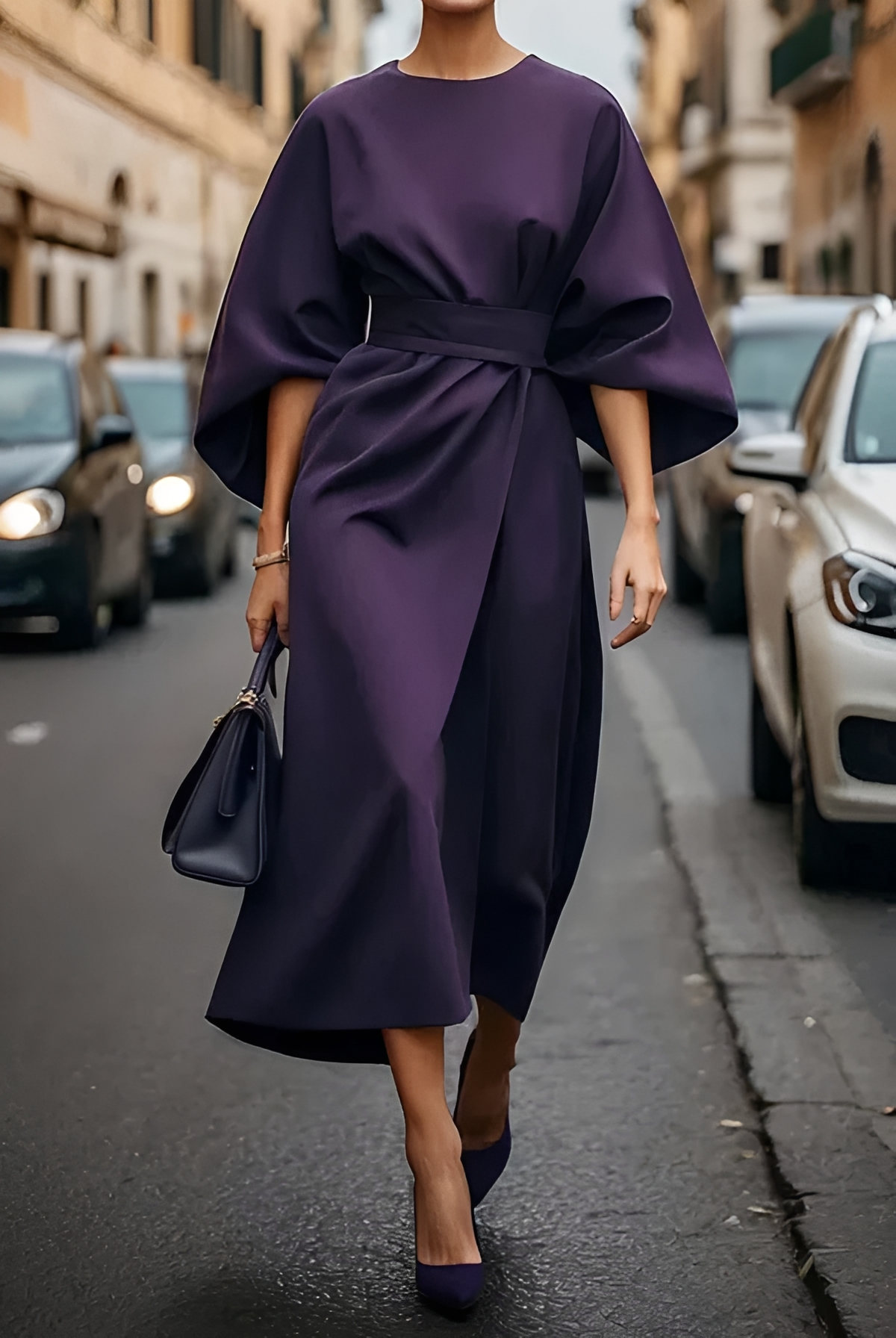 Vera - Elegantes Midikleid mit Taillenbetonung