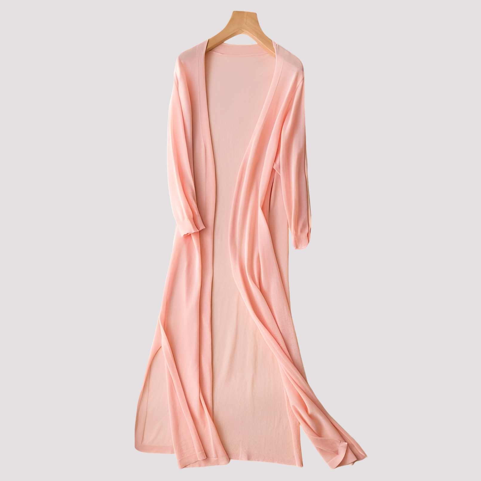 Fannie - Bequemer langer Damen-Cardigan