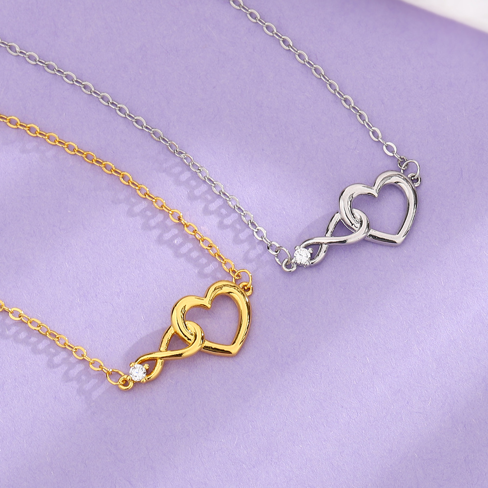 Eternity Herzarmband - Zierliches CZ-Armband