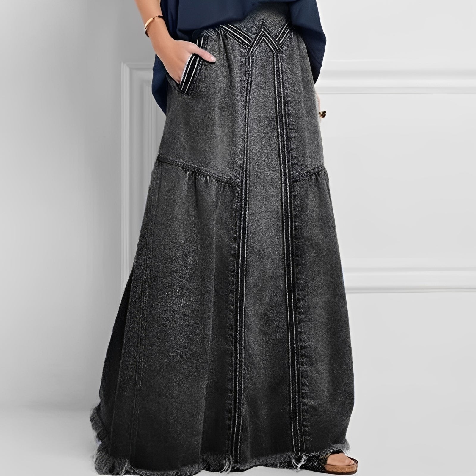 Nella - Modischer Jeansrock mit Tasche für Damen