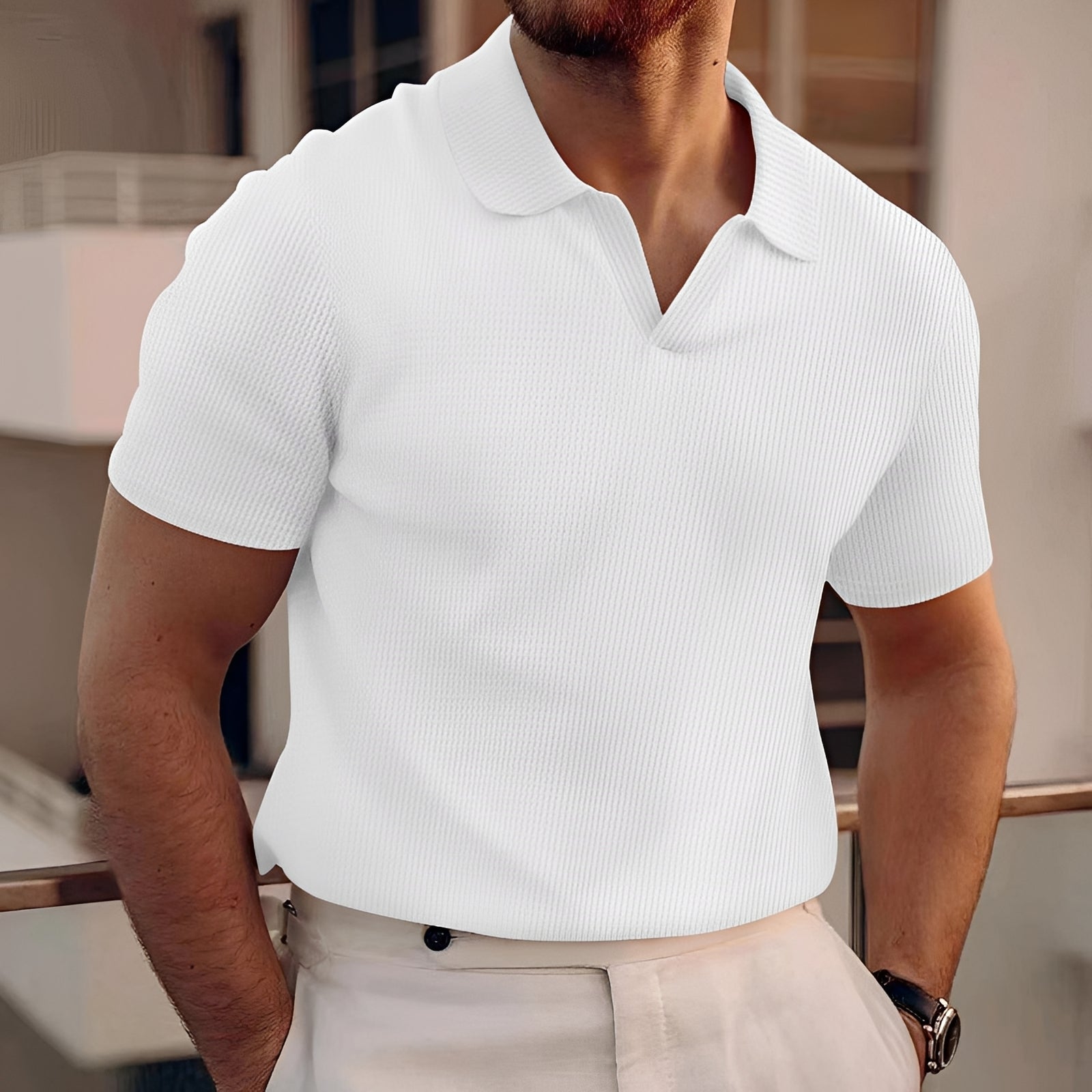 Holden - Kurzarm-Poloshirt mit minimalistischem Design