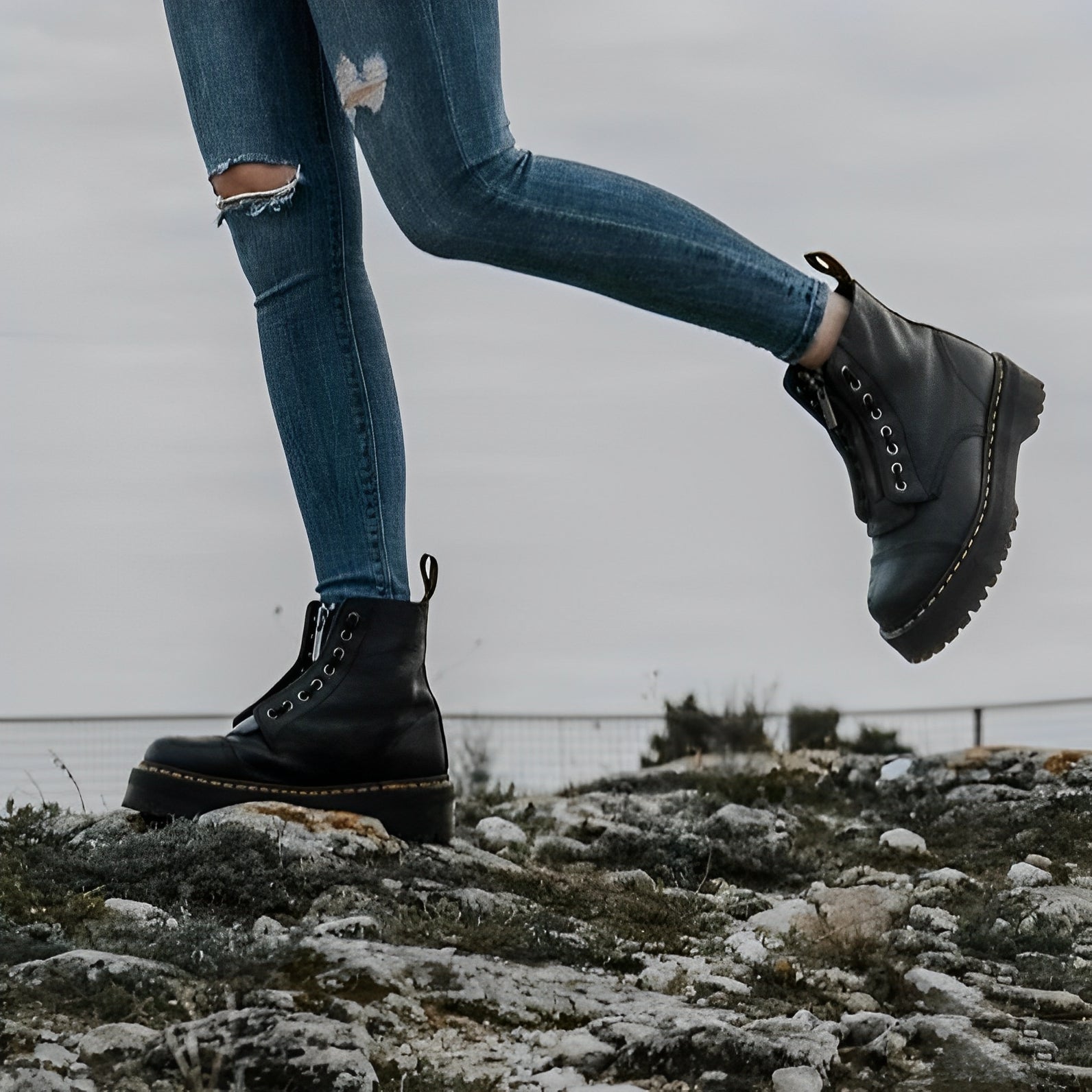 Payton - Komfortable Damenstiefel mit breitem Absatz