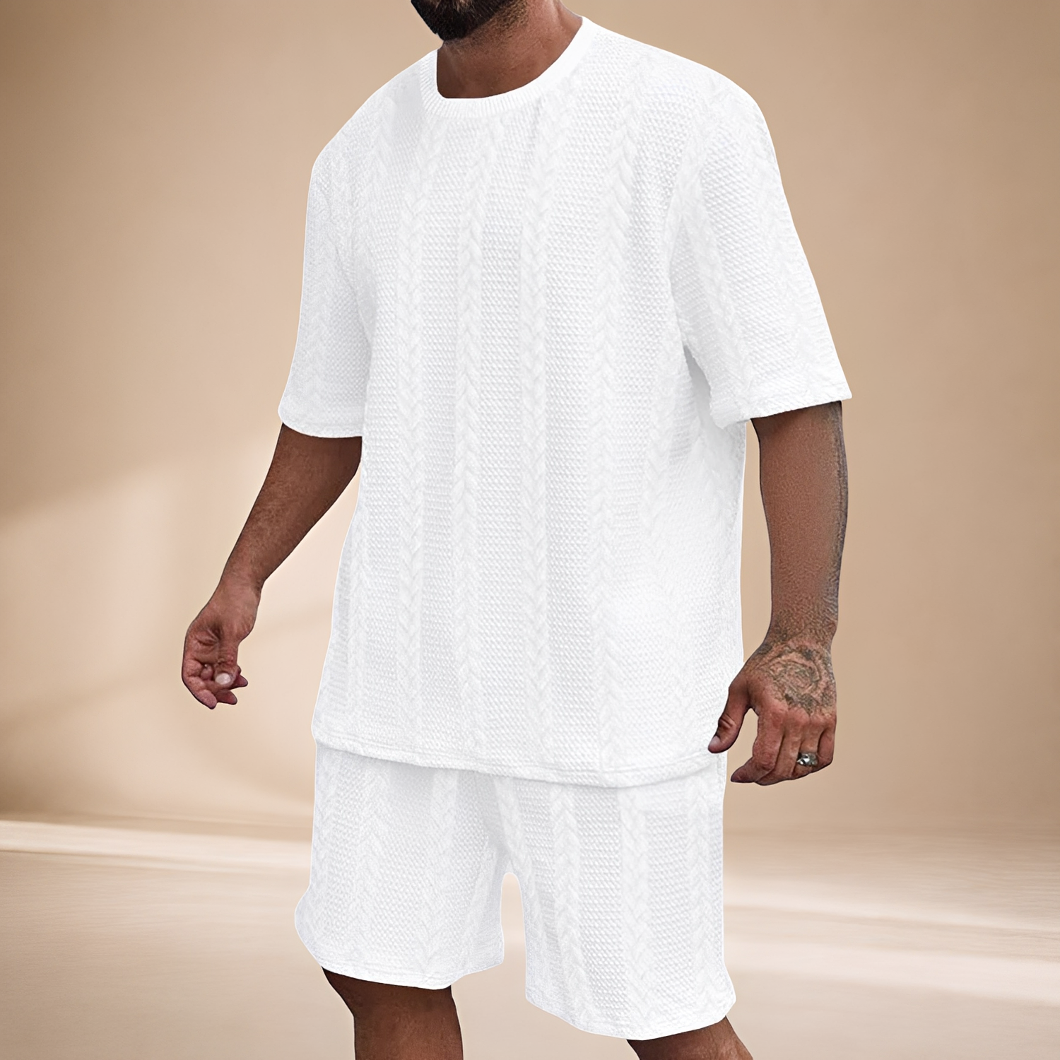 Johnston - Bequemes Set aus T-Shirt und Shorts