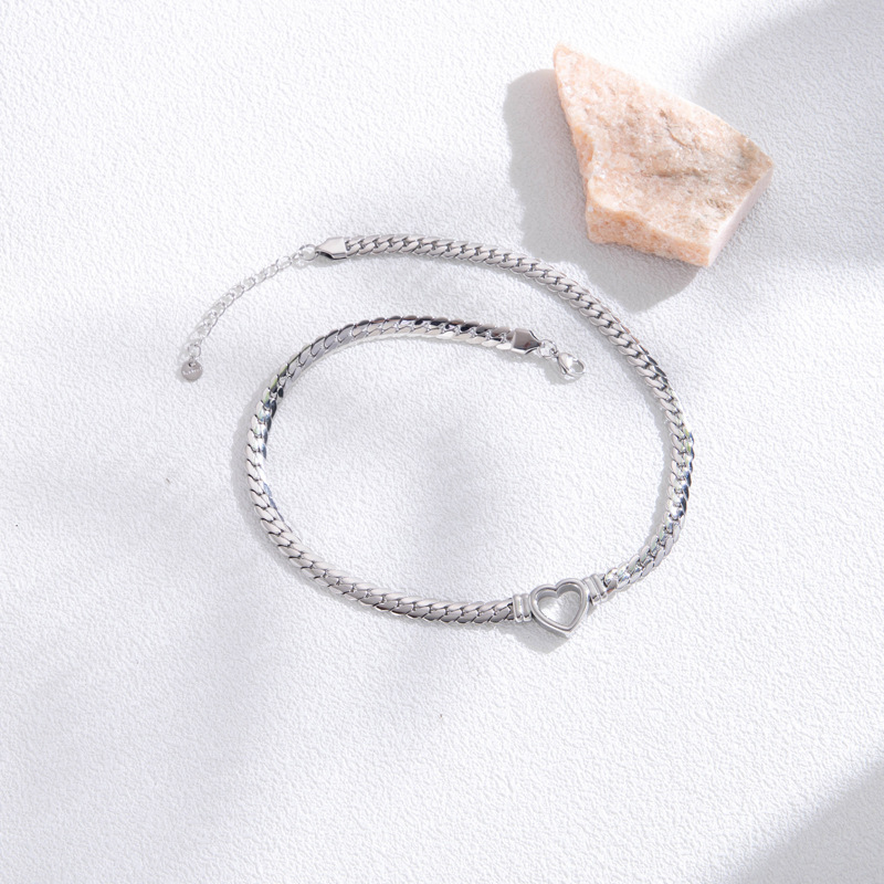 Hohlherz-Armband in Gold - Offenes Herzarmband