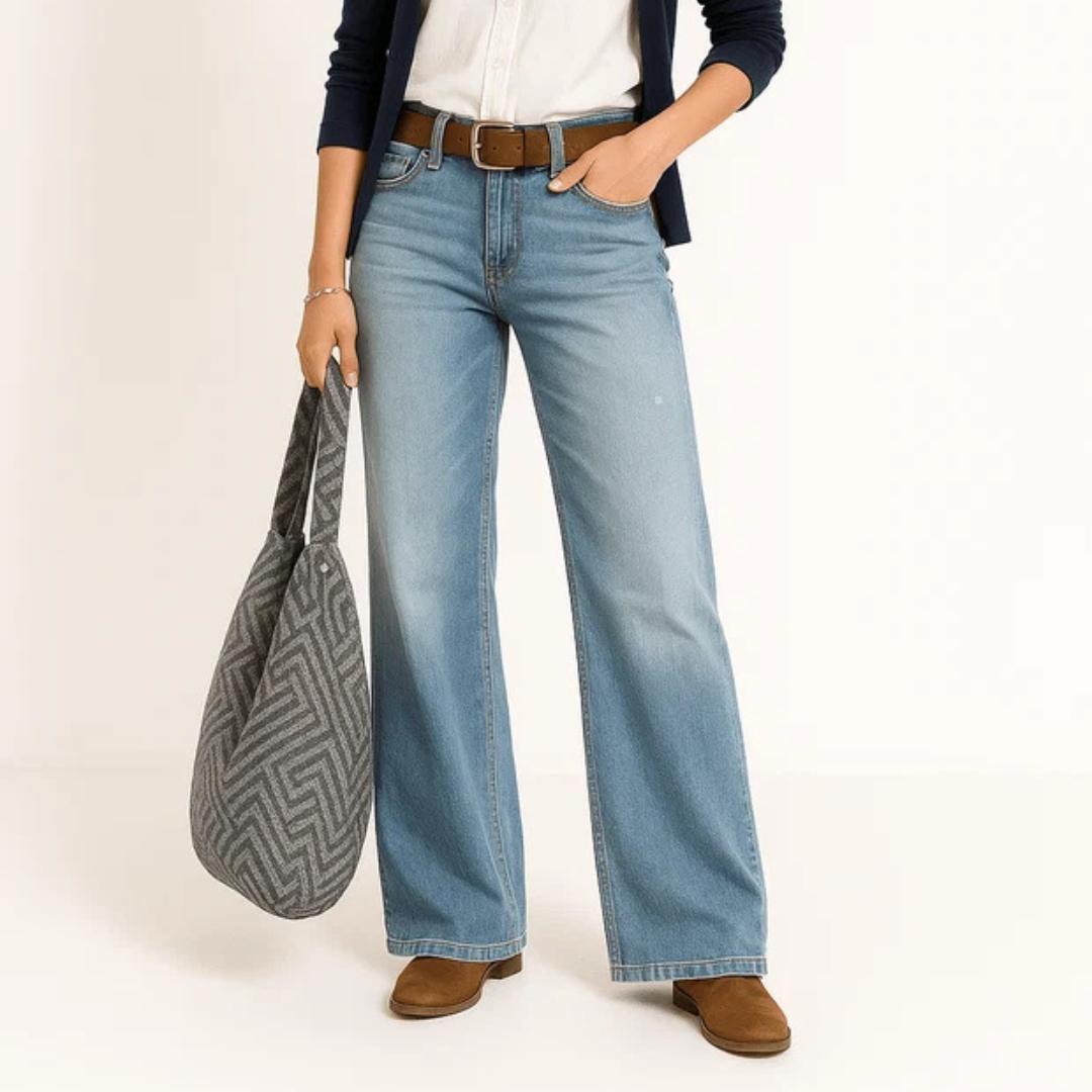 Majken - Stilvolle Jeans mit weitem Bein