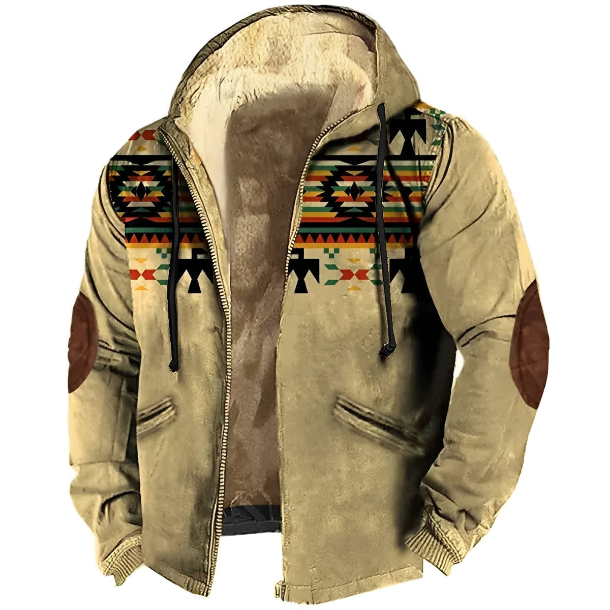 Edwin - Stilvoller Hoodie mit ethnischen Mustern für Herren
