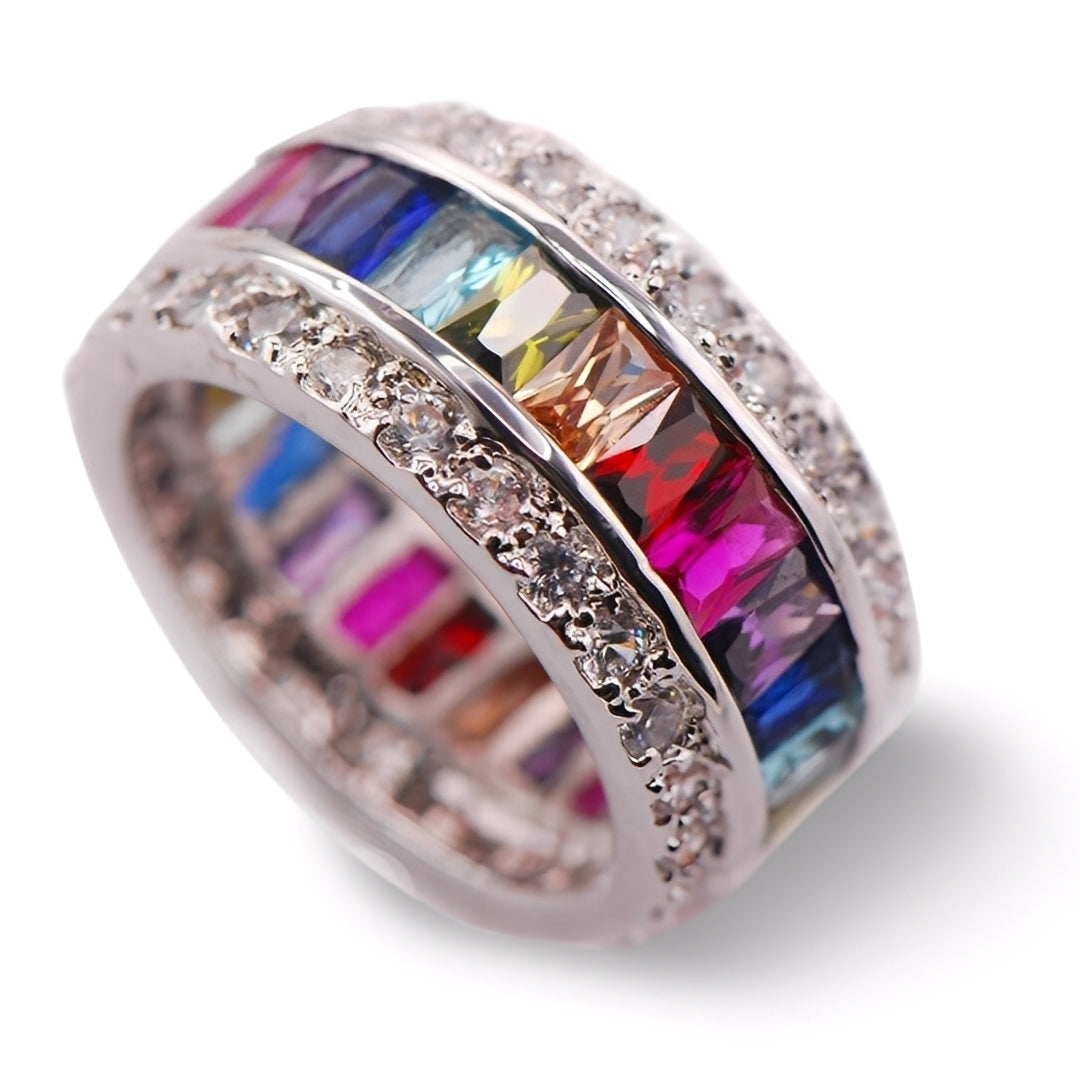 Sheena – Ring mit mehreren Steinen aus 925er Silber