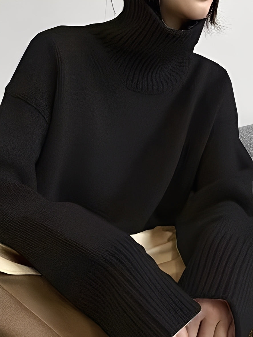 Yvette – Pullover mit hohem Kragen für Damen
