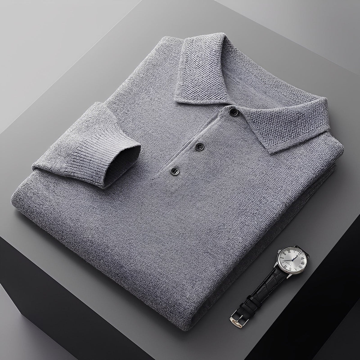 Romilly - Schicker Herrenpulli mit Polokragen