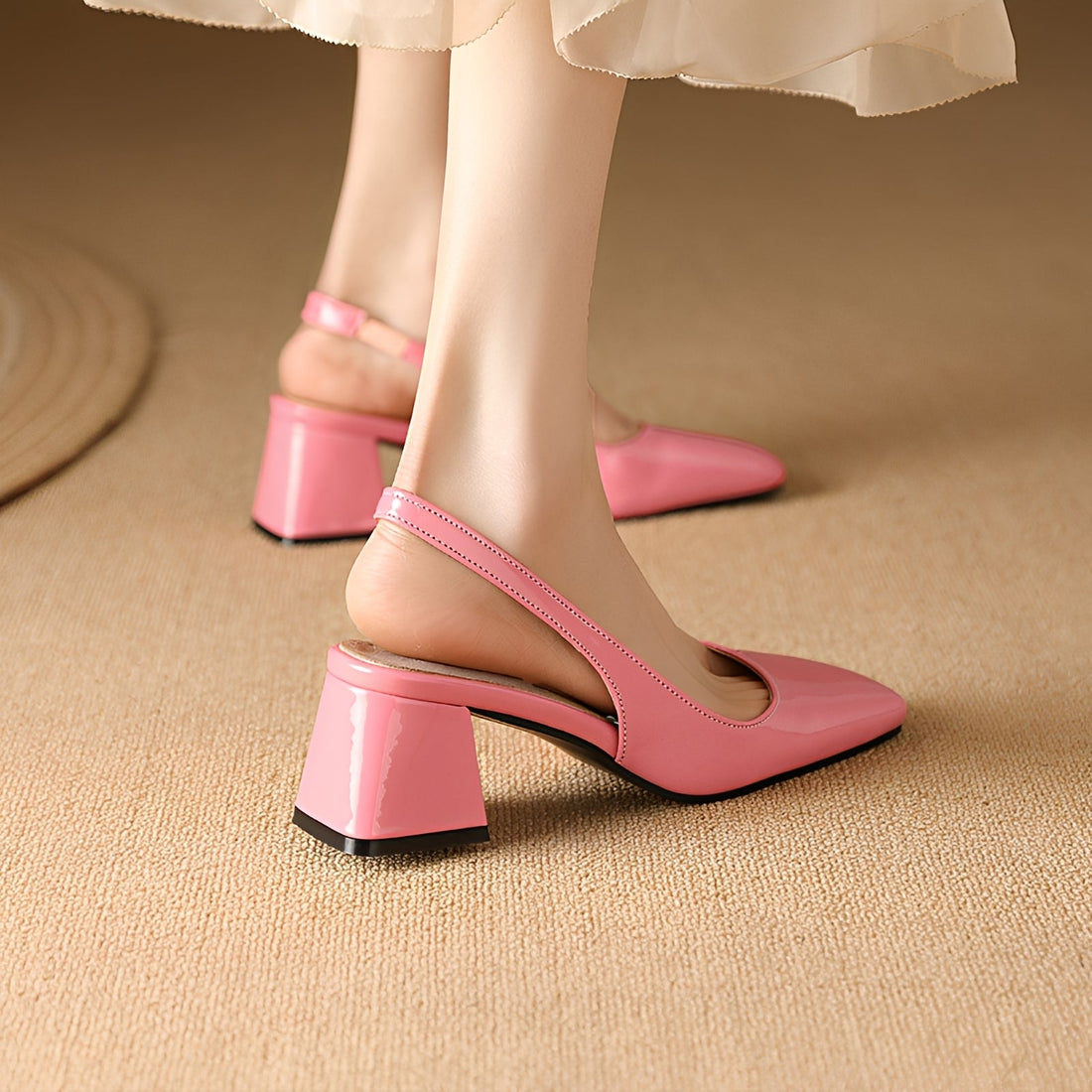 Kristen - Elegante Schuhe mit rechteckigem Absatz