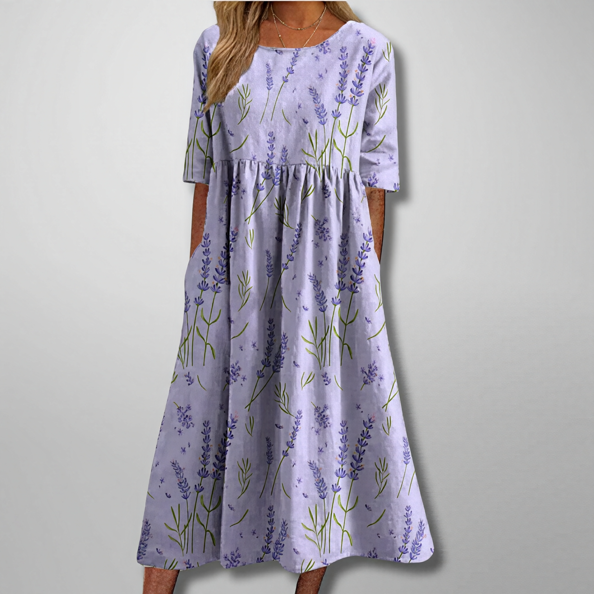 Gail – Blumiges Damen Maxikleid