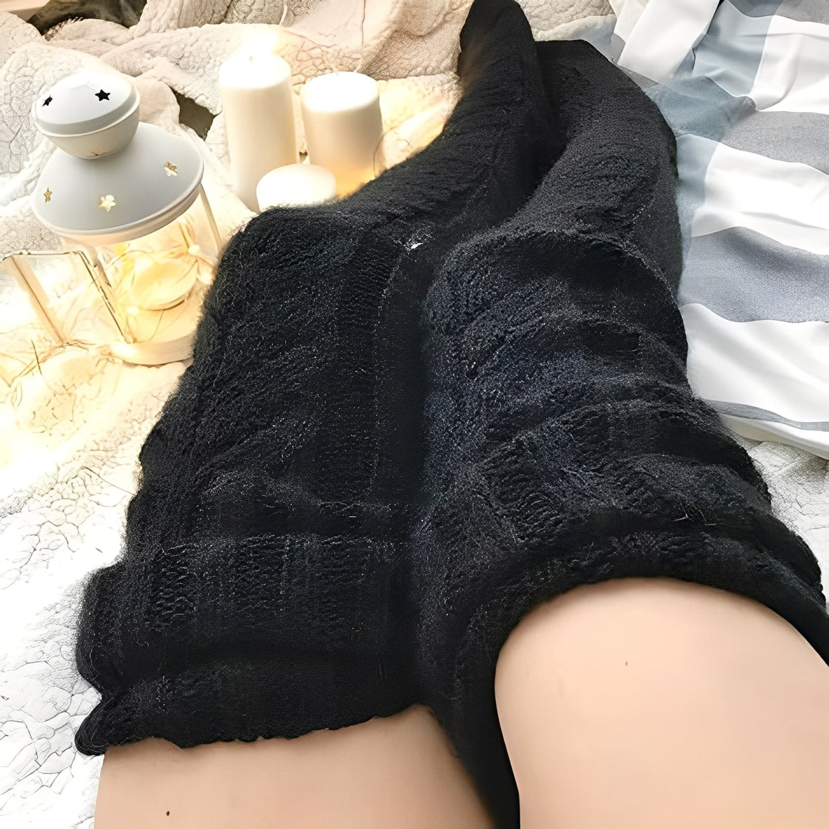 Hailee - Kuschelige Overknee-Socken für Damen