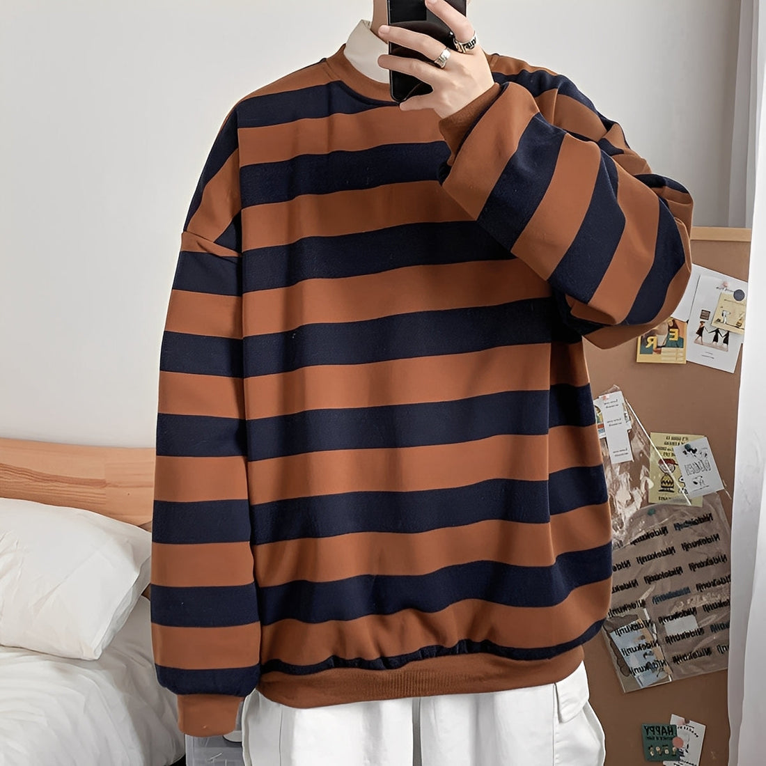 Christian - Herrenpullover im lässigen Stil mit Streifen