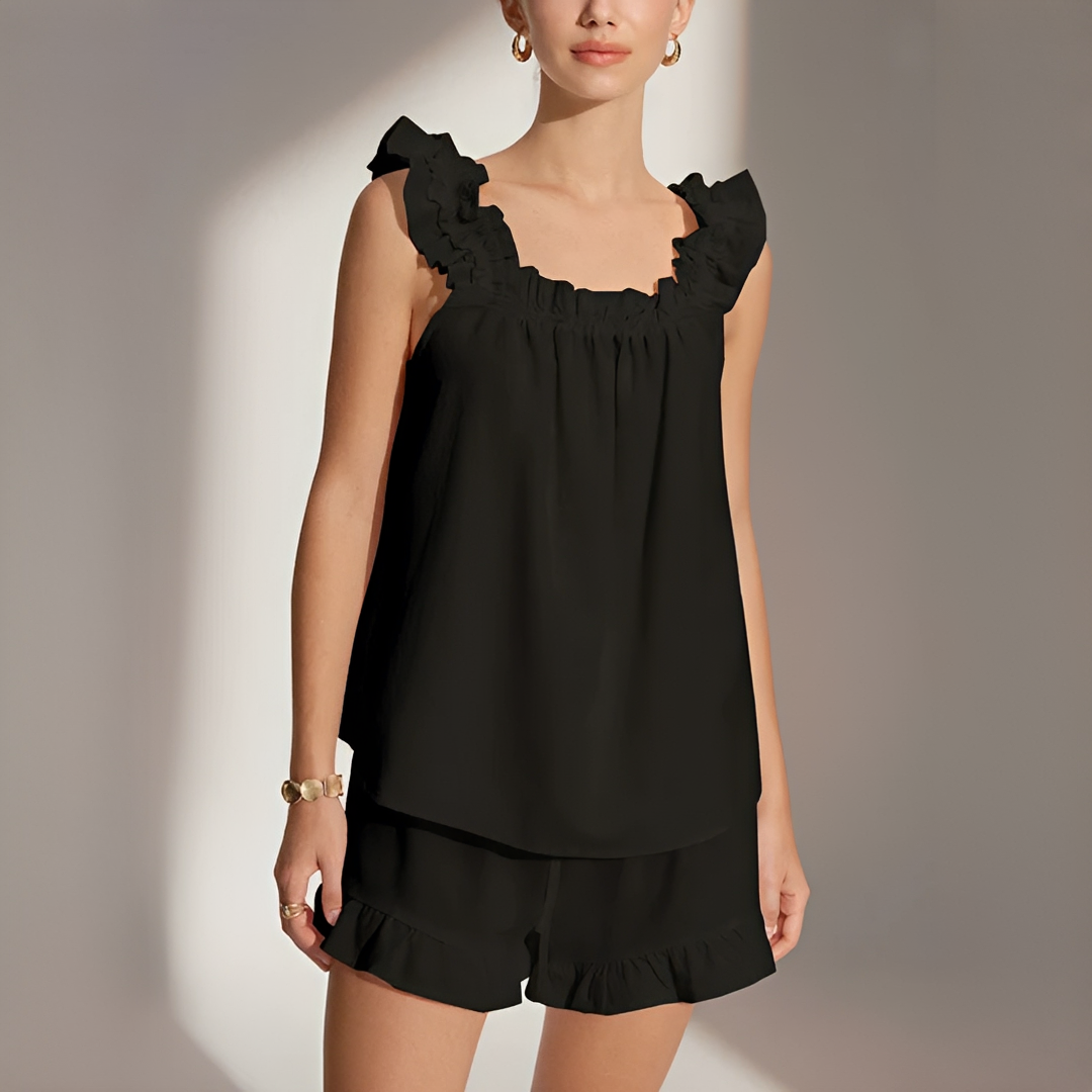 Marnie - Shorts-Set mit Rüschen
