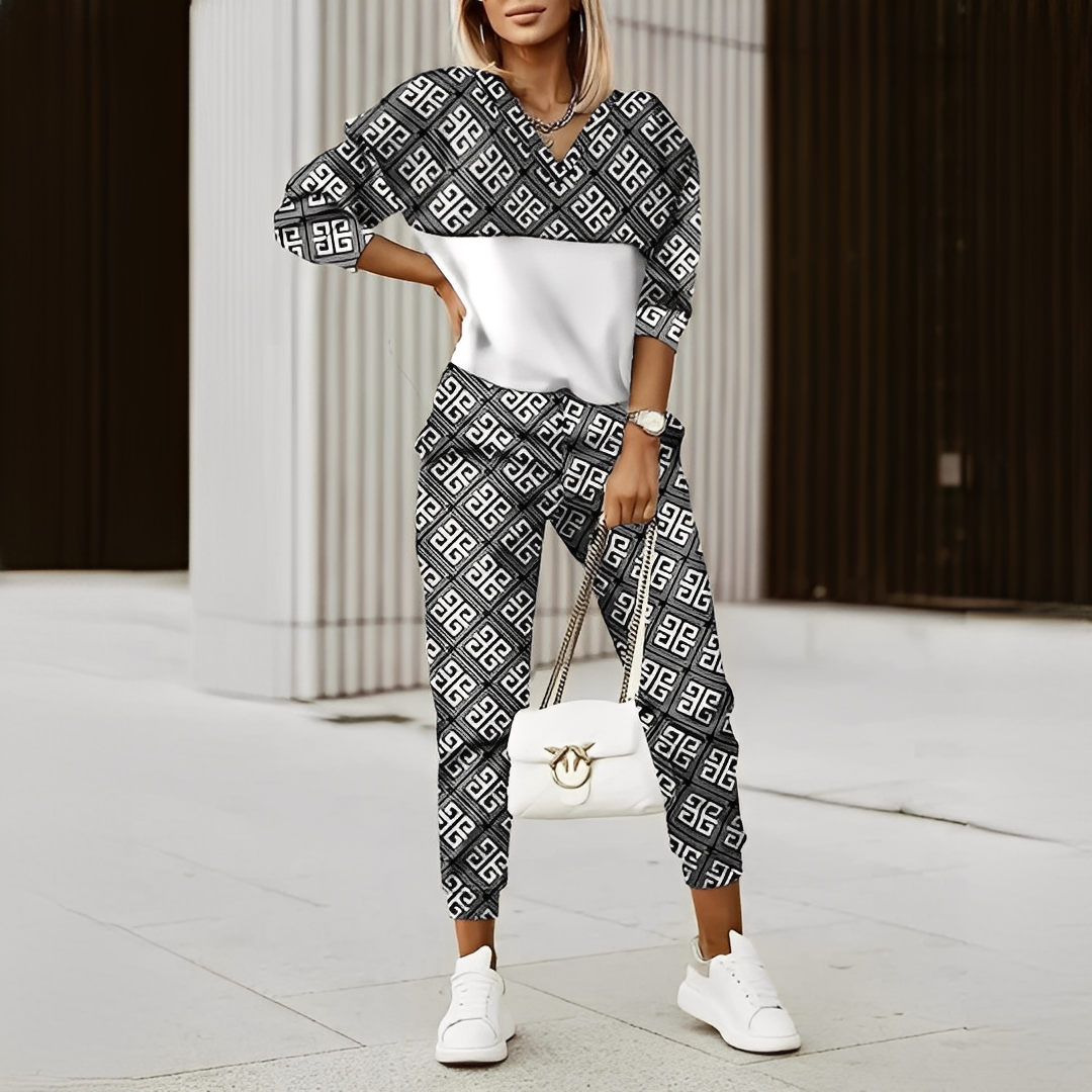Chenafe - Trendiges zweiteiliges Damen-Ensemble