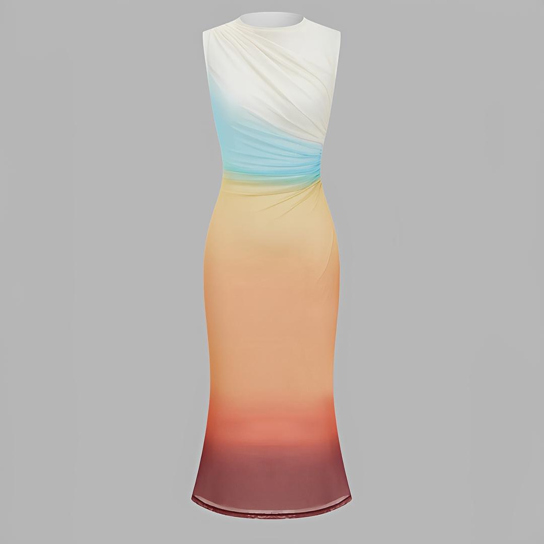 Anjanet - Elegantes Maxikleid mit offenem Rücken