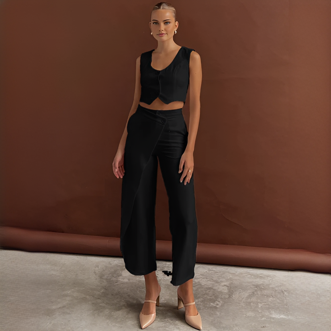 Agnes - Modisches Weste und Hosen Set
