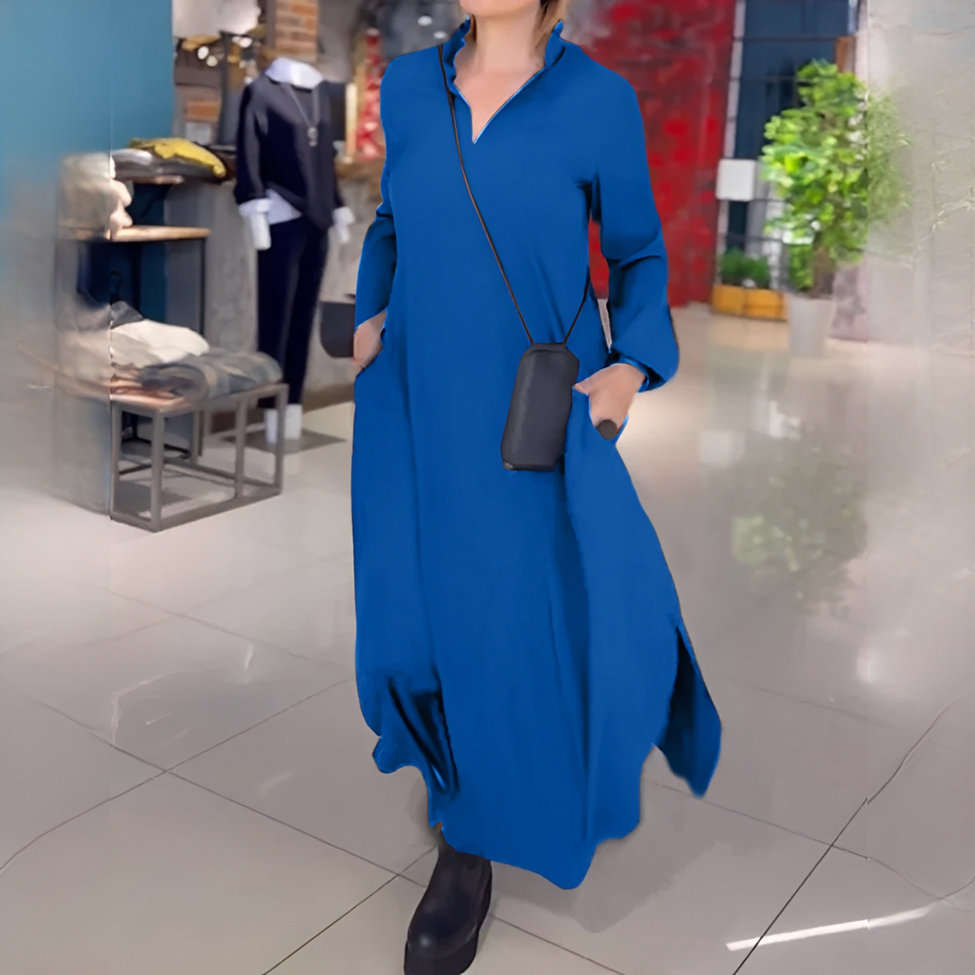 Cassie - Lässiges Langarmkleid