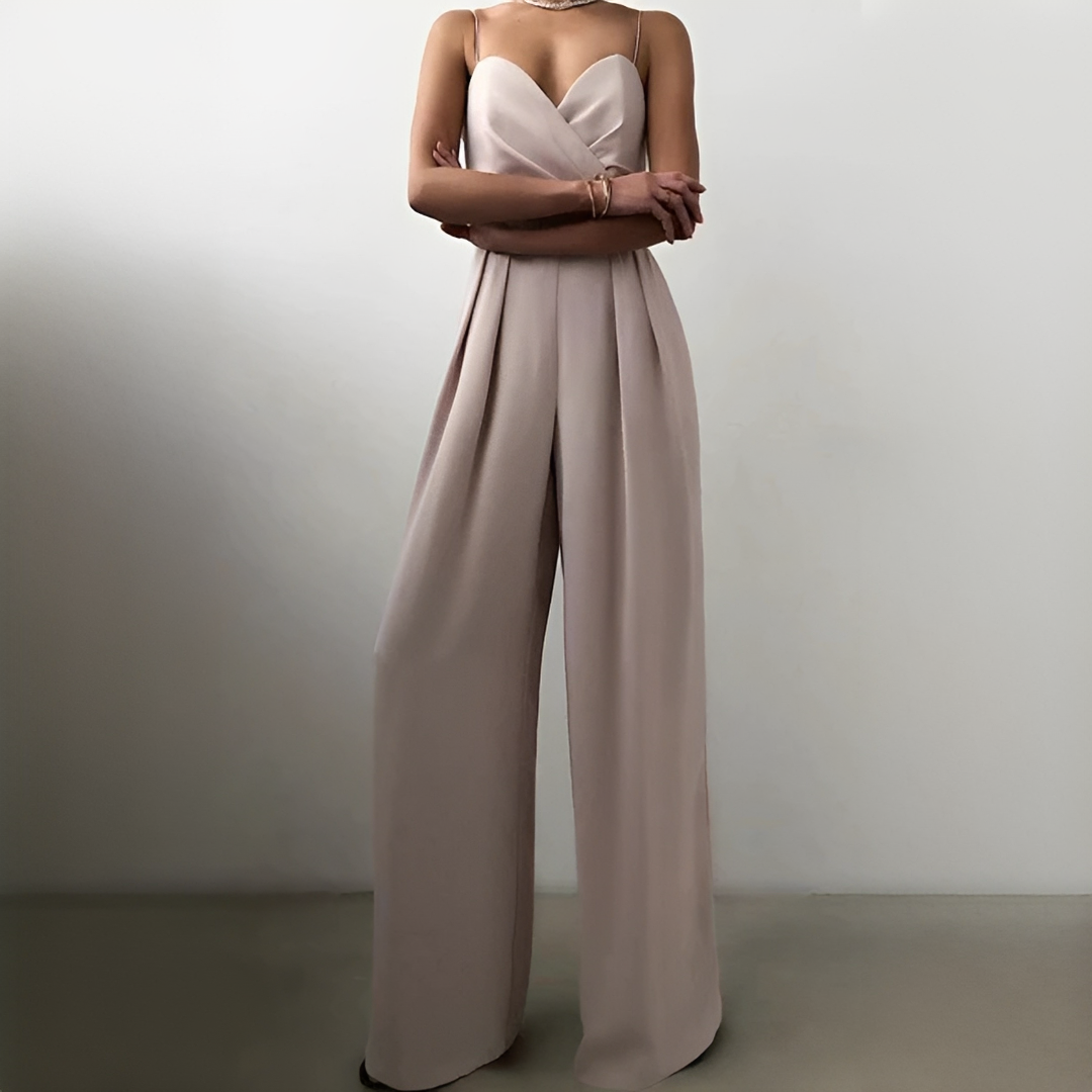 Glysha - Stilvoller Damenoverall mit weitem Bein