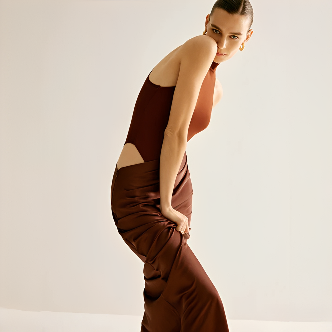 Shyanne - Stilvolles Enges Maxikleid