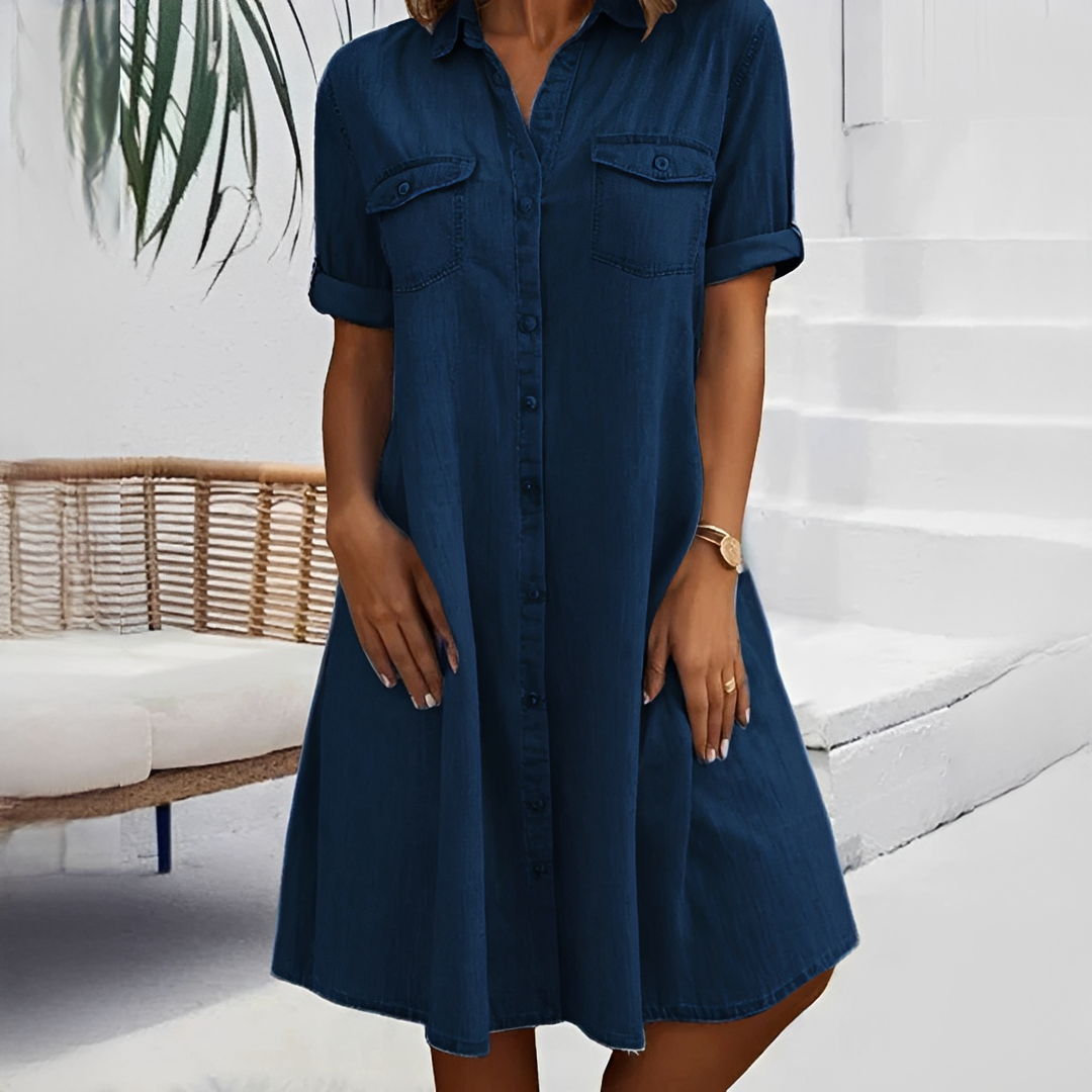 Naomi - Lässiges Hemdkleid