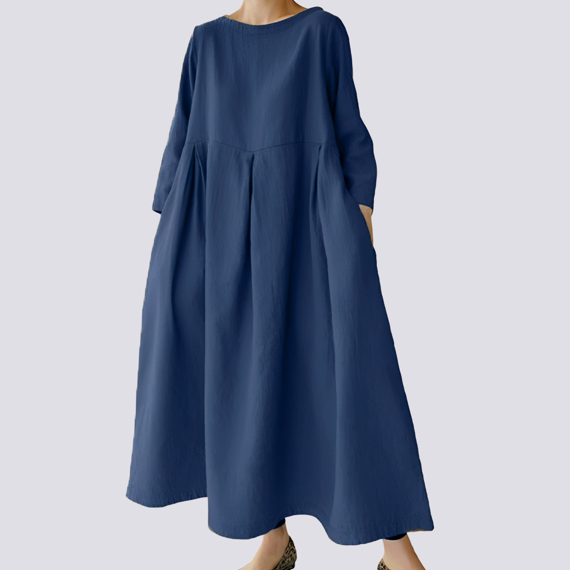 Veronica - Weites Damenkleid mit Taschen
