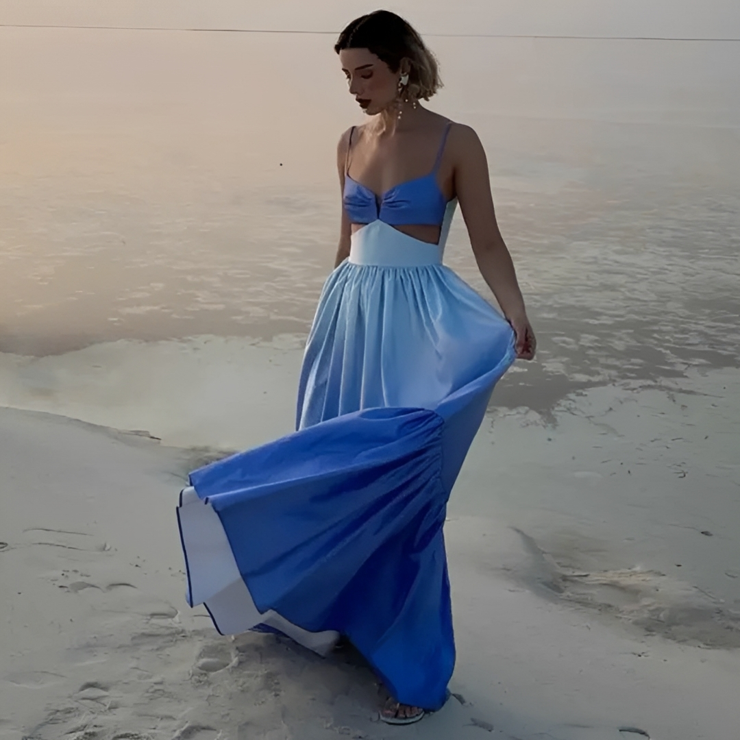 Corina - Stilvolles Cami-Langes Kleid