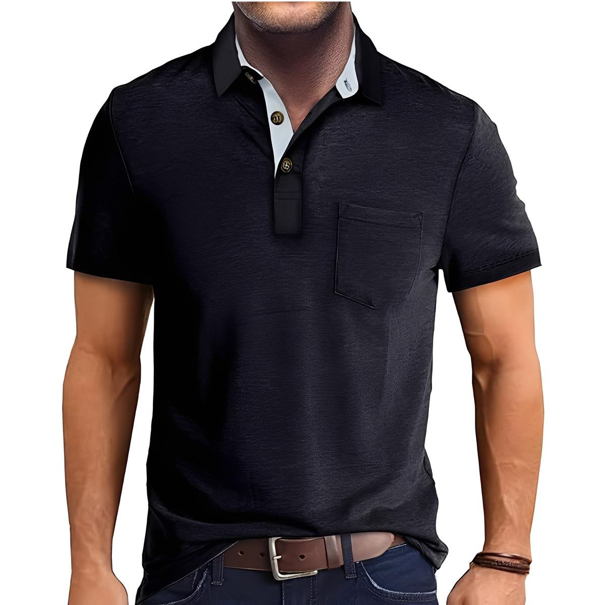 Abner - Poloshirt im traditionellen Stil