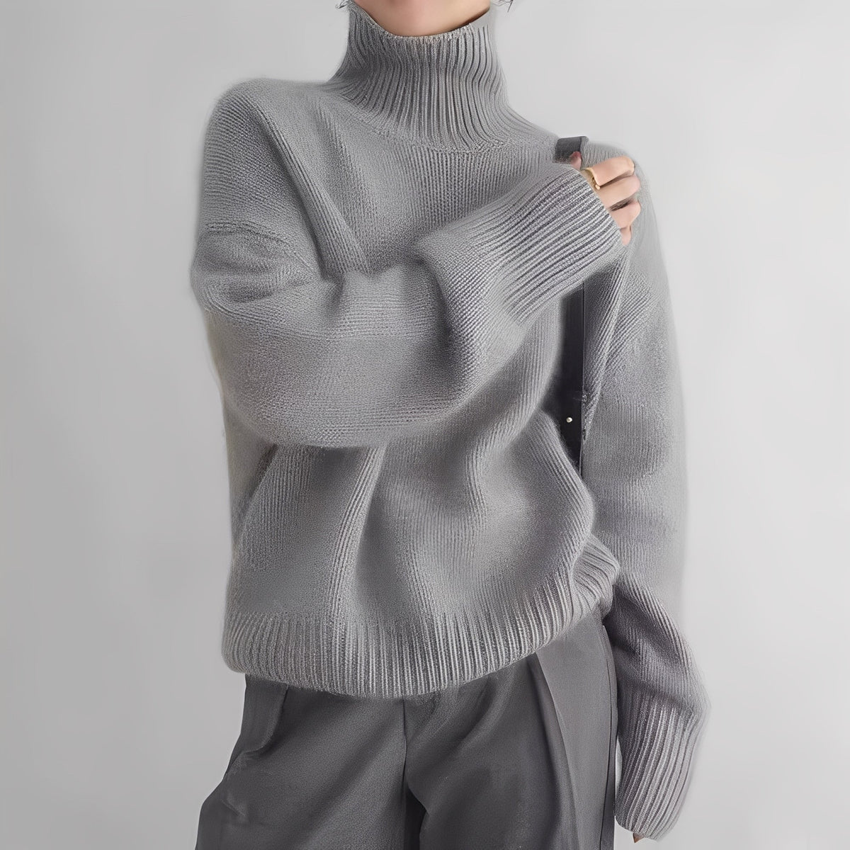 Clementine - Bequemer Damenpullover mit Rollkragen