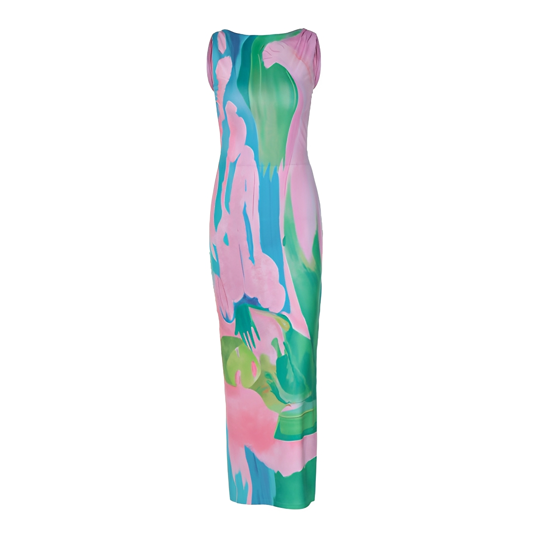 Liezel - Elegantes ärmelloses Maxikleid