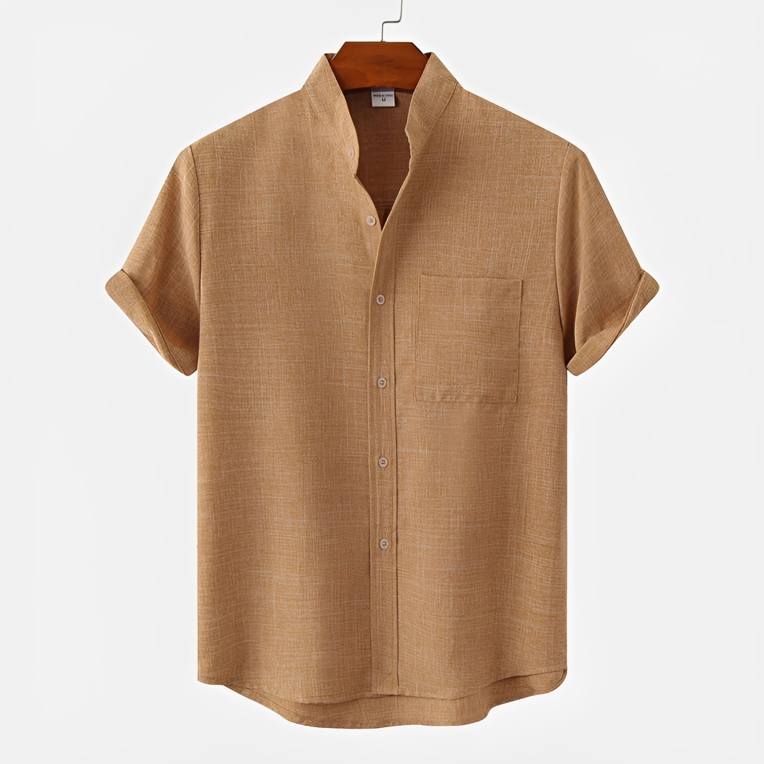 Hayden - Einfaches Button-Up-Polohemd