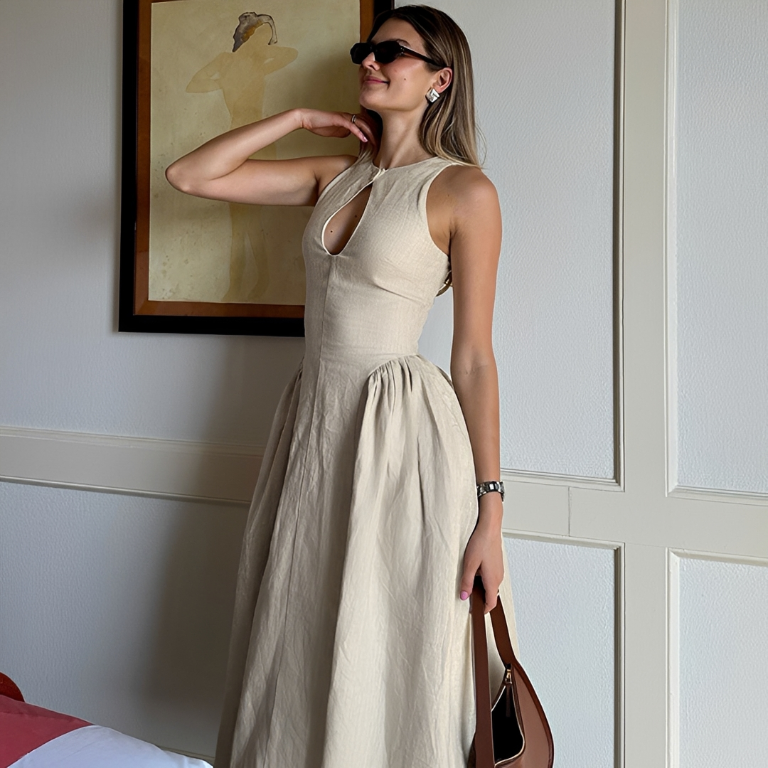 Chelou - Plissiertes Maxikleid