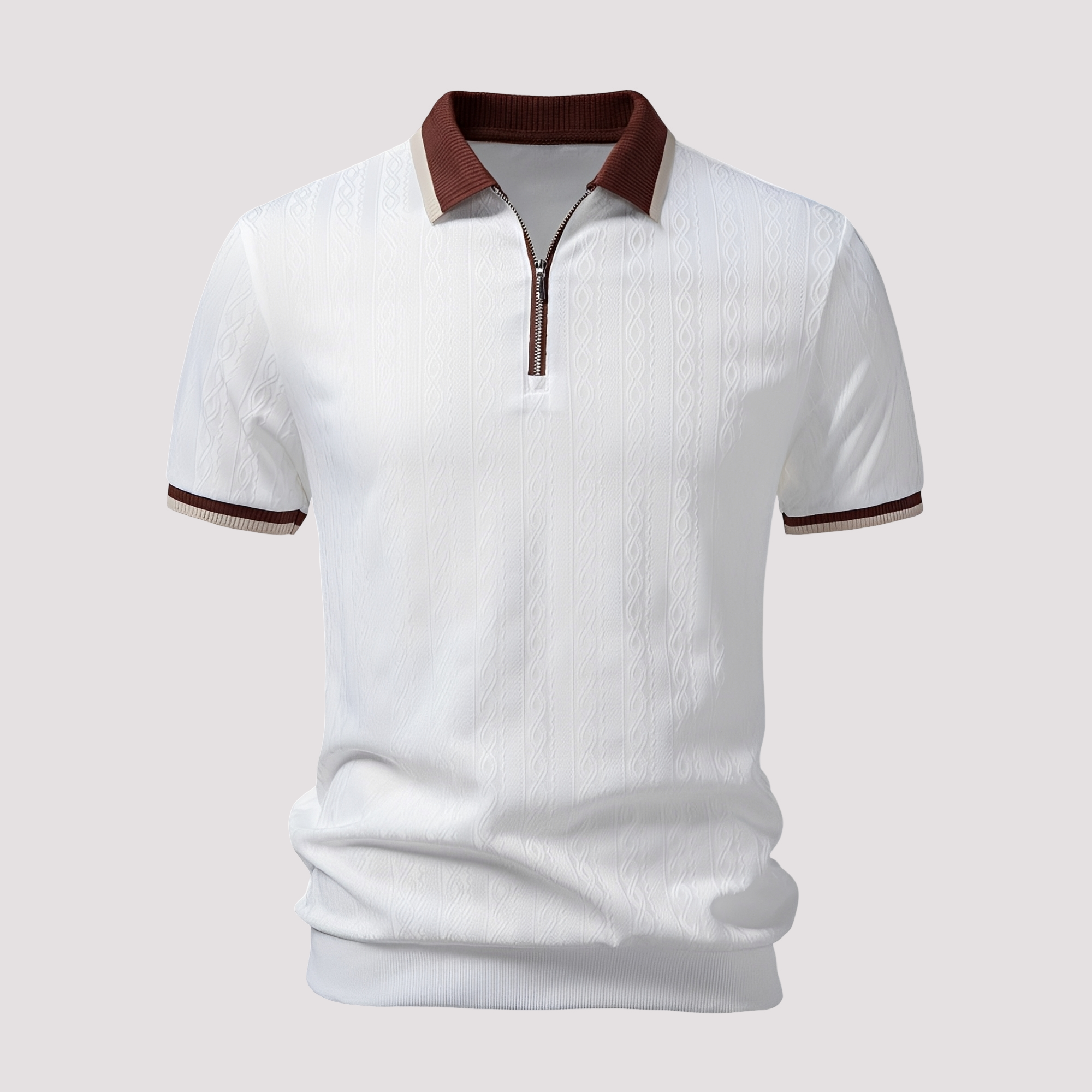 Bryn - Stilvolles Zip-Up-Poloshirt